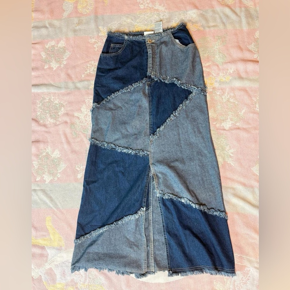 Patchwork Maxi Skirt Size XS